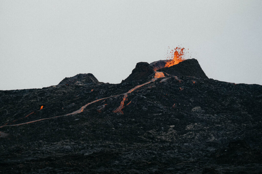 Island Fagradalsfjall sopka erupce